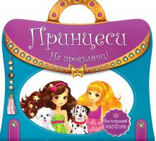 Книжка з ручкою. Багаторазові наліпки. Принцеси. На прогулянці 978-966-936-589-7