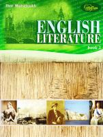 Мацелюх Ігор English literature. Книга 2: Підручник з англійської літератури для профільної школи та старших класів середніх спеціалізованих шкіл з поглибленим вивченням англійської мови 966-8790-57-7