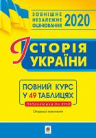 Харькова Надія Семенівна Історія України. Опорний конспект. Повний курс у 49 табл. для підготовки до ЗНО. ЗНО 2020 2005000015090