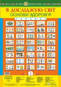 Будна Наталя Олександрівна, Чорненька Ірина Михайлівна Я досліджую світ. 1 клас. Основи здоров’я. Таблиці. НУШ 2005000011986