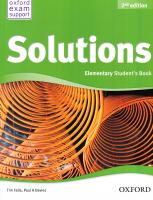 Solutions 2nd Edition Elementary: Workbook and Audio CD Pack 2nd Edition Ukraine 9780194552783