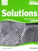 Solutions 2nd Edition Elementary: Workbook and Audio CD Pack 2nd Edition Ukraine 9780194553926