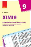 Білик О.М. Хімія. 9 клас. Календарно-тематичний план з урахуванням компетентнісного потенціалу предмета
