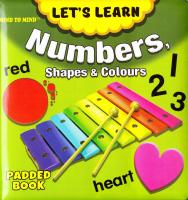 Medium Padded Books Numbers, Shapes and Colours