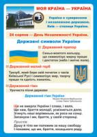 Будна Наталя Олександрівна Дидактичний матеріал/Моя країна - Україна./ 2000000000589