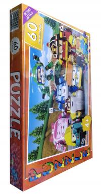Пазли. Puzzle. 60 елементів. Великі деталі. Збери картинку. Robocar POLI