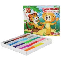 Пластилін ТМ «ЛУЧ» «Міні Zоо» (15 кольорів 202гр) 8593540000354