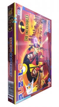 Пазли. Puzzle. 30 елементів. Великі деталі. Збери картинку. The Incredibles