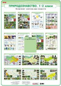 Косовцева Н. О. Природознавство. 1-2 класи. Плакати + СD диск 