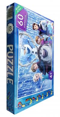 Пазли. Puzzle. 60 елементів. Великі деталі. Збери картинку. Frozen