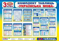  Комплект таблиць. Українська мова. 3 клас 