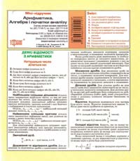 Арифметика. Алгебра і початки аналізу. Міні-підручник 978-966-404-510-7